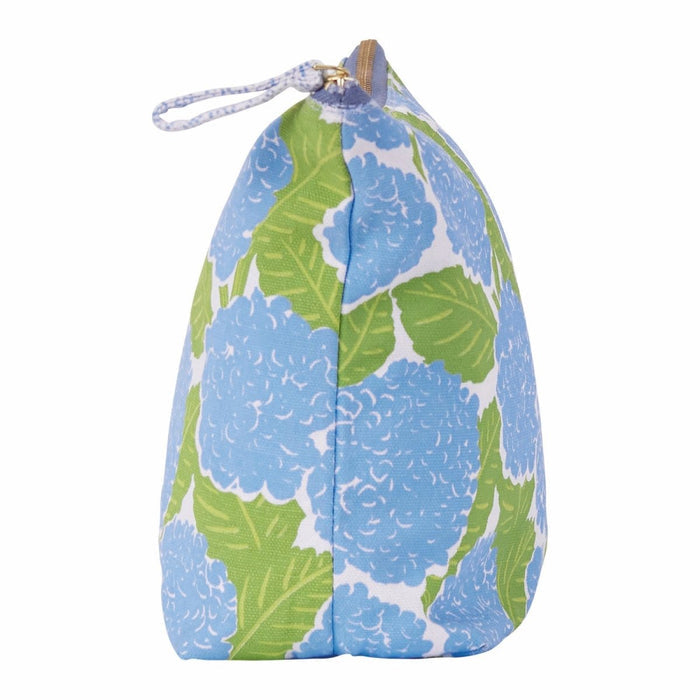 Blue Hydrangea Pouch Large Pouch - rockflowerpaper