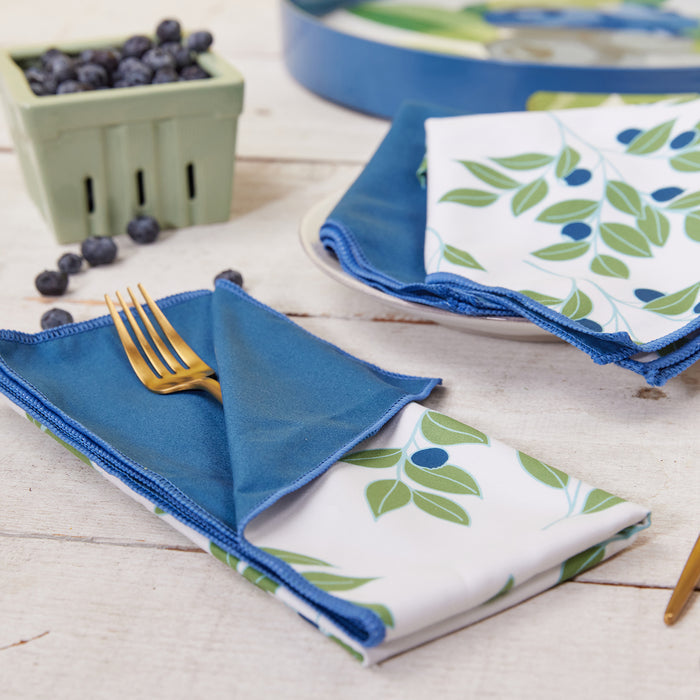 Blueberries Eco Dinner Napkins (Set of 6)