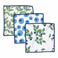 Blueberry Medley blu Dish Cloth Set of 3 Reusable Dish Cloth - rockflowerpaper