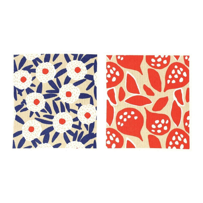 Buttercup Blooms blu Eco Sponge Cloths (Set of 2) Eco Cloth - rockflowerpaper