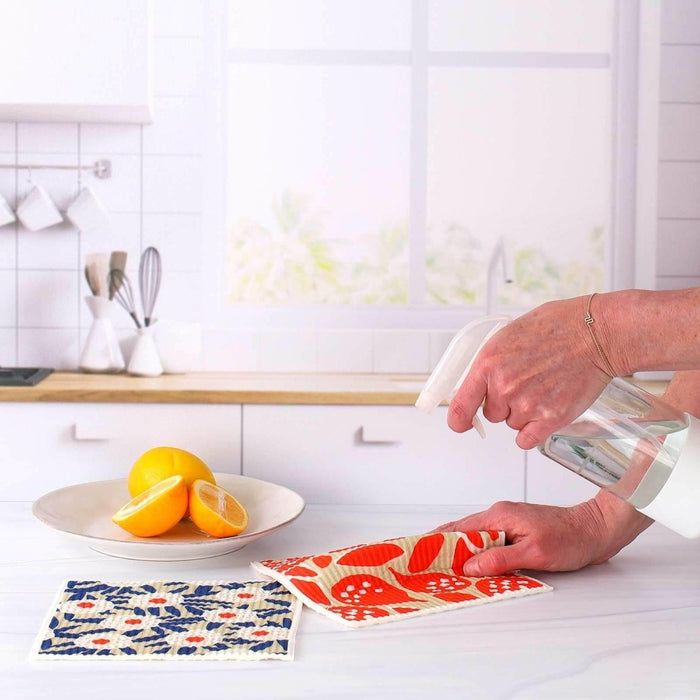 Buttercup Blooms blu Eco Sponge Cloths (Set of 2) Eco Cloth - rockflowerpaper