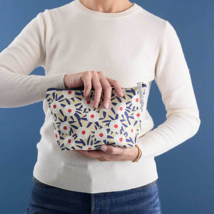Buttercup Blooms Medium Canvas Pouch Pouch - rockflowerpaper