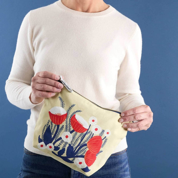 Buttercup Large Canvas Pouch Pouch - rockflowerpaper
