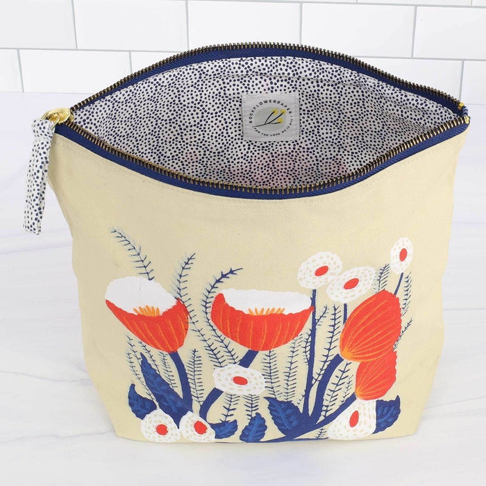 Buttercup Large Canvas Pouch Pouch - rockflowerpaper