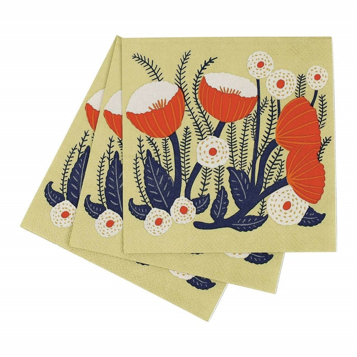 Buttercup Paper Cocktail Napkins (Pack of 25) Paper Cocktail Napkin - rockflowerpaper