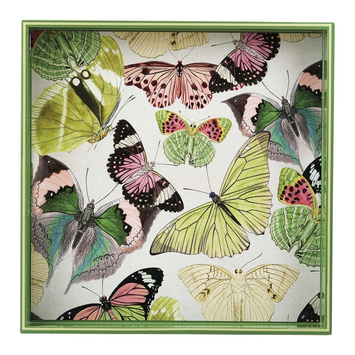 Butterflies 15 Inch Square Tray Tray - rockflowerpaper