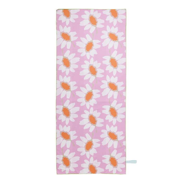 Callie Pink Reversible Eco Beach Towel Beach Towel - rockflowerpaper