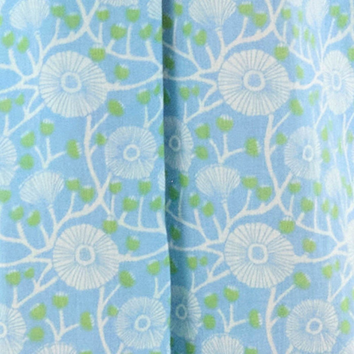 Camellia Blue Cotton Night Shirt Sleep Shirt - rockflowerpaper