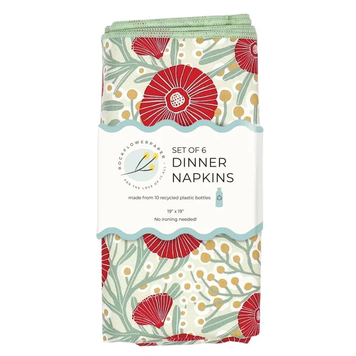 Camellia Bouquet Eco Dinner Napkins (Set of 6) Dinner Napkin - Rockflowerpaper
