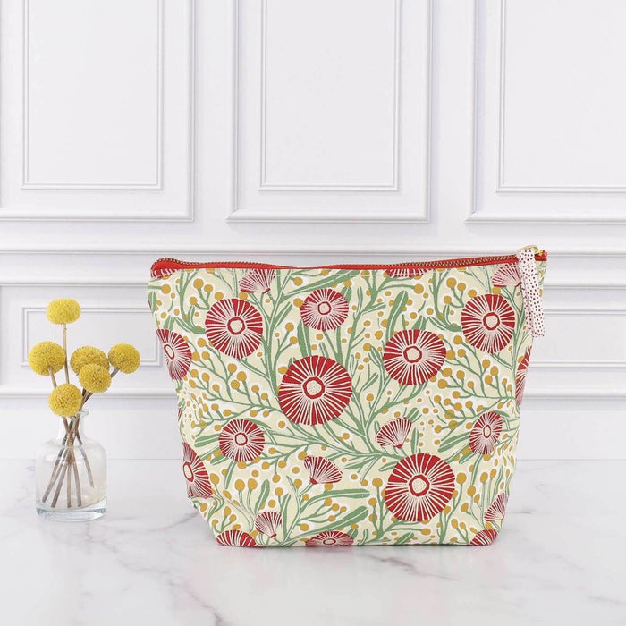 Camellia Bouquet Large Canvas Pouch Pouch - rockflowerpaper