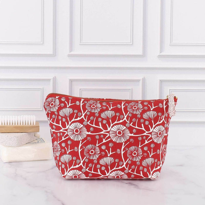 Camellia Medium Canvas Pouch Pouch - rockflowerpaper
