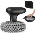 Cast Iron Scrubber Dish Scrub Brush 316 Chainmail Scrubber for Cast Iron