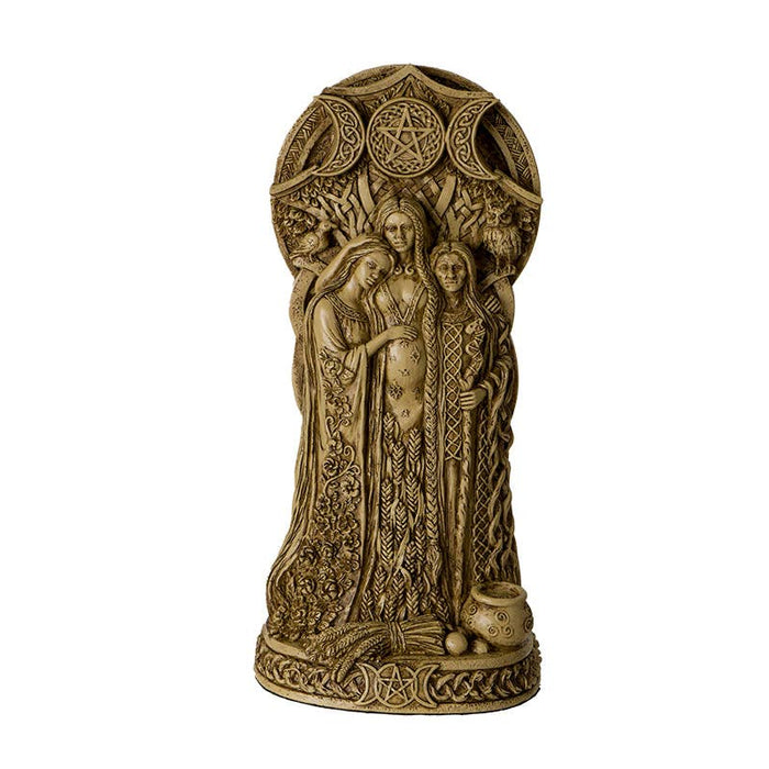Celtic Dark Triple Goddess Statue - Beginning, Increase, Destruction.