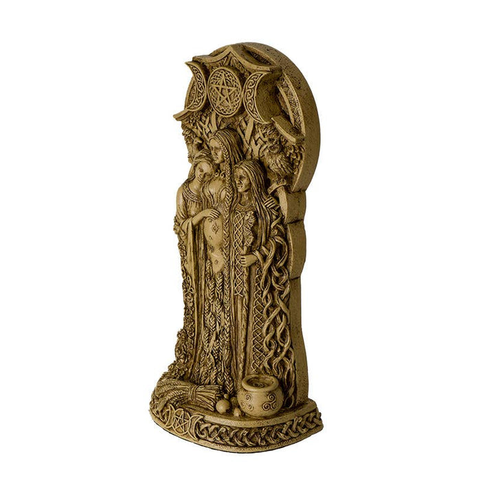 Celtic Dark Triple Goddess Statue - Beginning, Increase, Destruction.