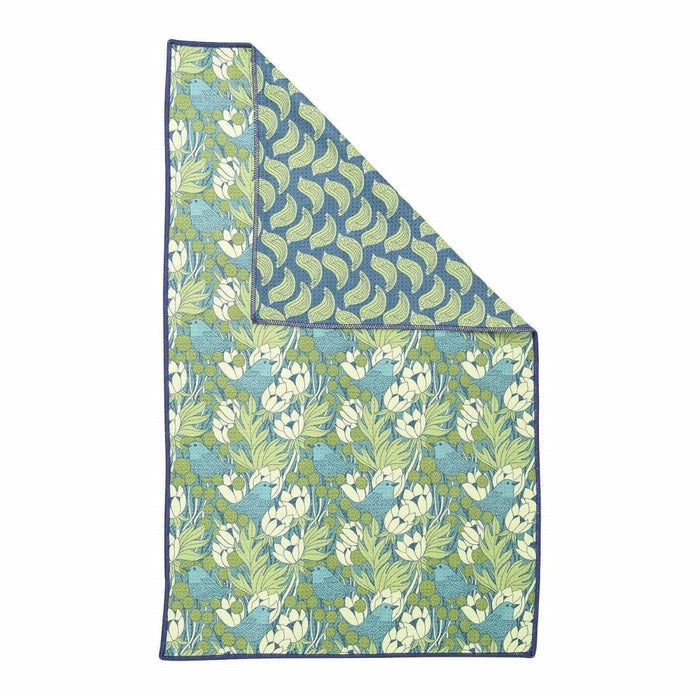 Chickadee blu Kitchen Tea Towel TEATOWEL - rockflowerpaper