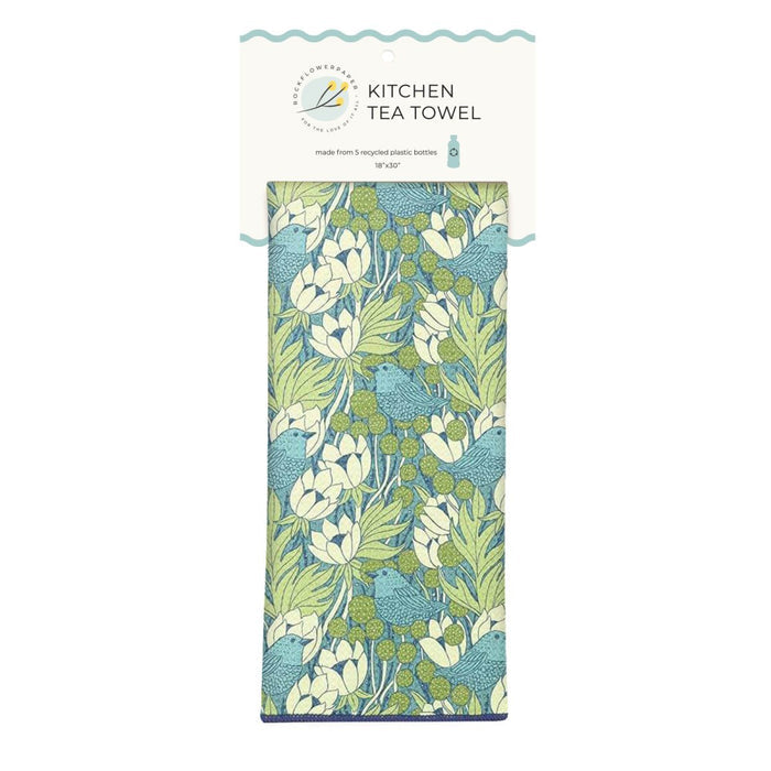 Chickadee Green Eco Kitchen Tea Towel Tea Towel - rockflowerpaper