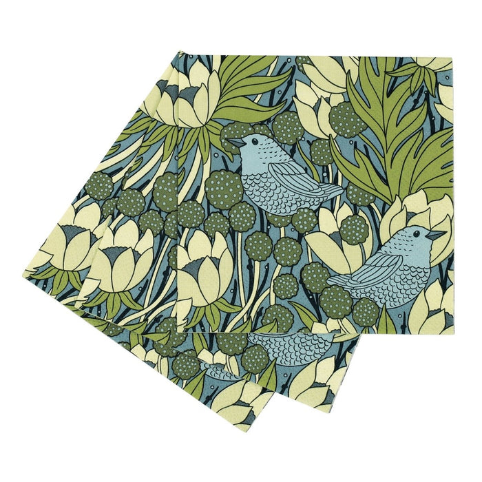 Chickadee Paper Cocktail Napkins (Pack of 25) Paper Cocktail Napkin - rockflowerpaper
