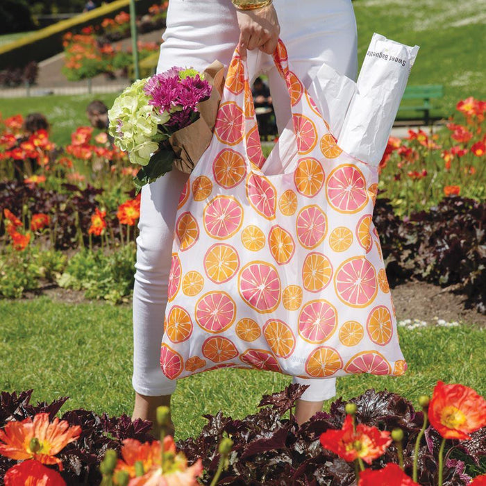 Citrus Red blu Reusable Shopping Bag Reusable Shopping Bag - Rockflowerpaper