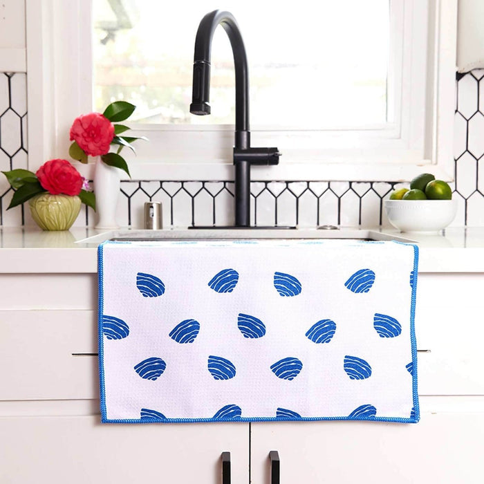 Clams Eco Kitchen Tea Towel Kitchen Towel - rockflowerpaper