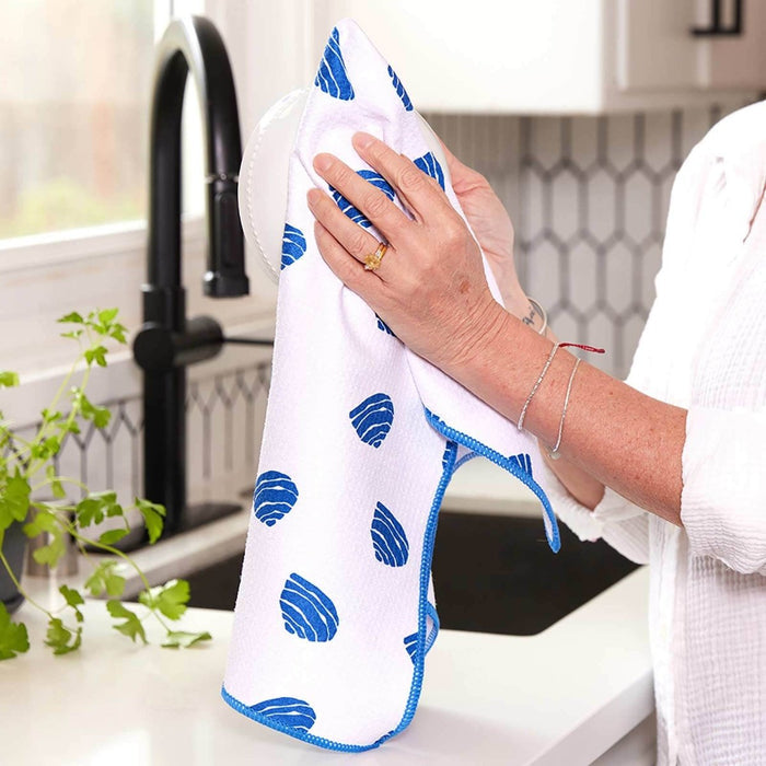 Clams Eco Kitchen Tea Towel Kitchen Towel - rockflowerpaper