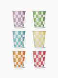 Colorful Checkered - GO 12oz Double Wall Paper Cup