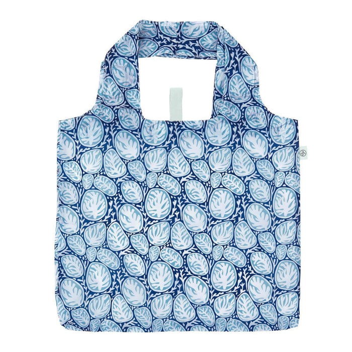 Coral Garden blu Reusable Shopping Bag Reusable Shopping Bag - rockflowerpaper