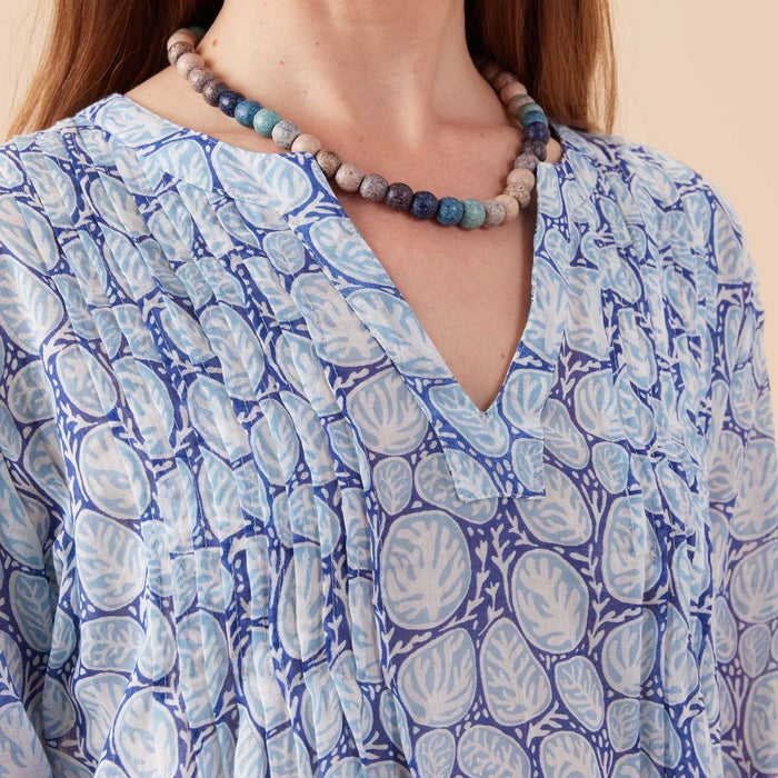 Coral Garden Pintuck Beach Cover Up Swim Cover Up - rockflowerpaper