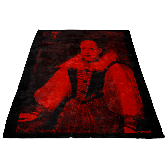 Countess Elizabeth Bathory Fleece Blanket - The Luciferian Apotheca