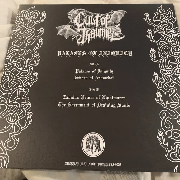 Cult Of Thaumiel – Palaces of Iniquity 12" LP (Black Funeral members - Cult black metal)