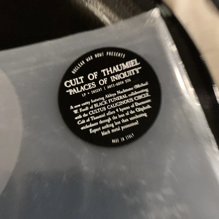 Cult Of Thaumiel – Palaces of Iniquity 12" LP (Black Funeral members - Cult black metal)