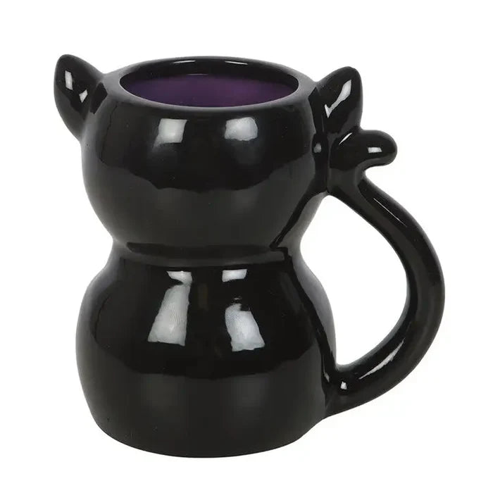 Cute and Creepy Gothic Black Cat Mug