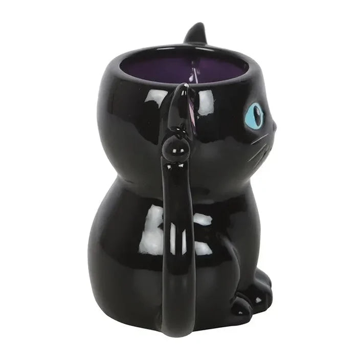 Cute and Creepy Gothic Black Cat Mug