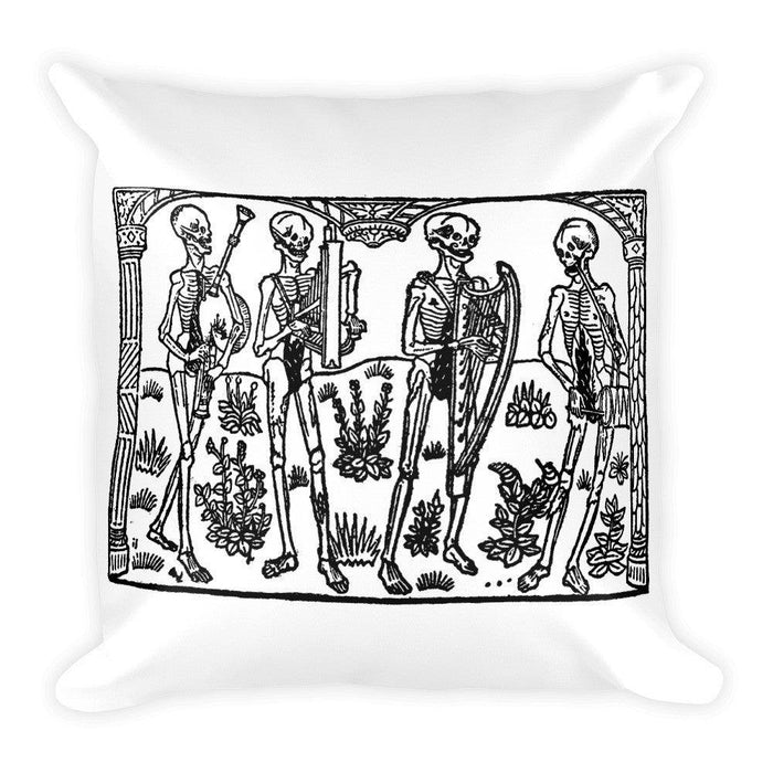 Dance Macabre Square Pillow - The Luciferian Apotheca