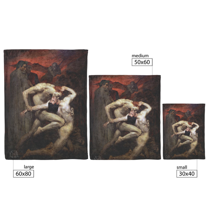 Dante & Virgil (in Hell) Fleece and Sherpa Blankets
