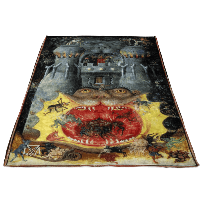 Dark Castle of Hell Fleece Blanket - The Luciferian Apotheca
