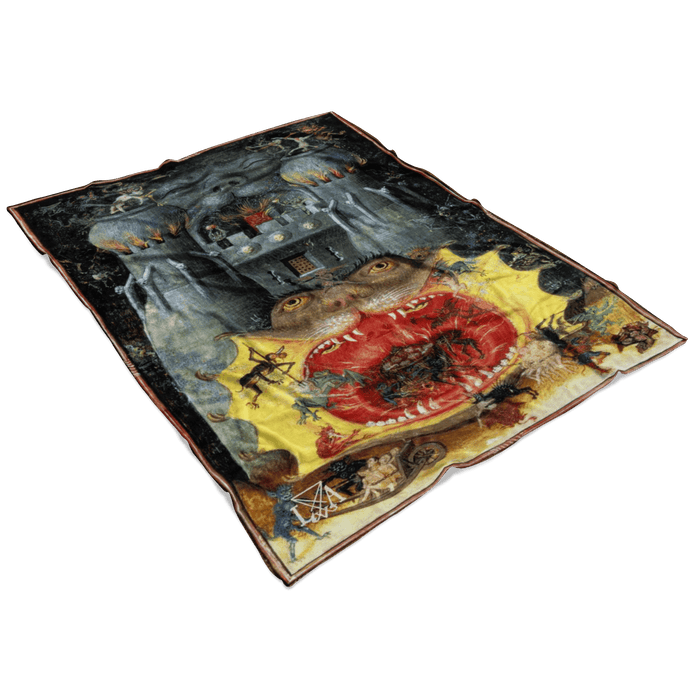 Dark Castle of Hell Fleece Blanket - The Luciferian Apotheca