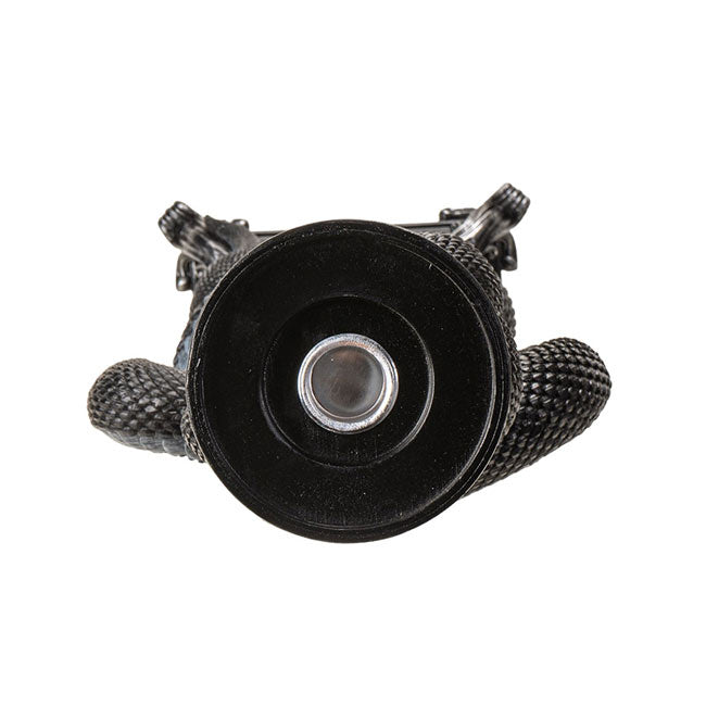 Dark Light of Hecate Triple Moon & Serpent Candle Holder | Pagan Altar Decor for Witchcraft and Magick