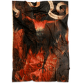 Demon at the Mouth of Hell Fleece Blanket