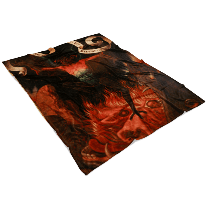 Demon at the Mouth of Hell Fleece Blanket - The Luciferian Apotheca