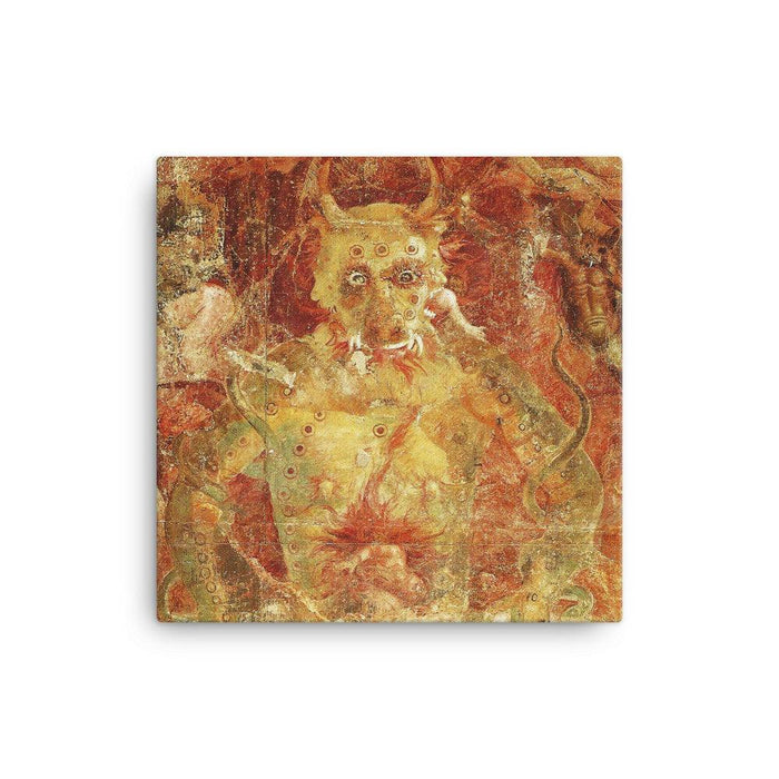 Devil Eating Souls Quality Canvas - The Luciferian Apotheca