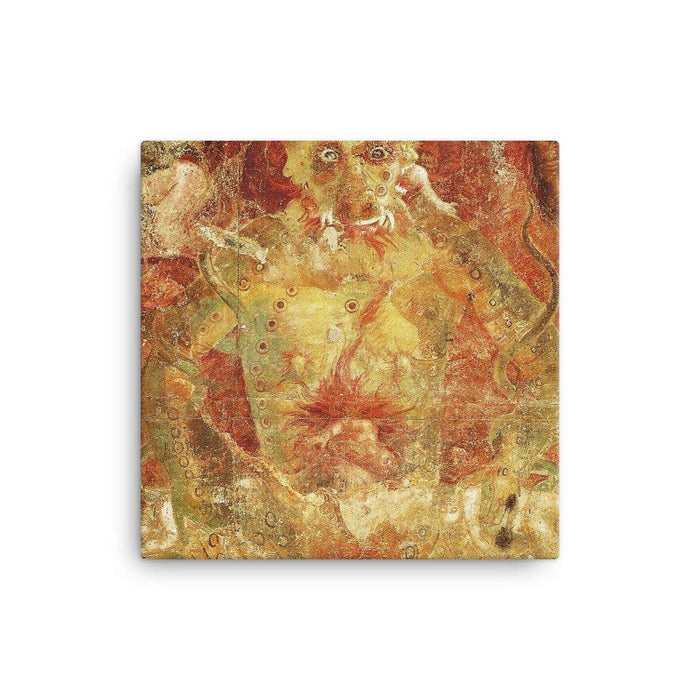Devil Eating Souls Quality Canvas - The Luciferian Apotheca