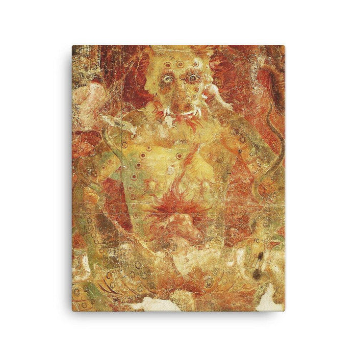 Devil Eating Souls Quality Canvas - The Luciferian Apotheca