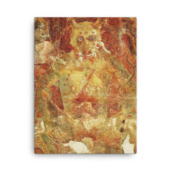 Devil Eating Souls Quality Canvas - The Luciferian Apotheca