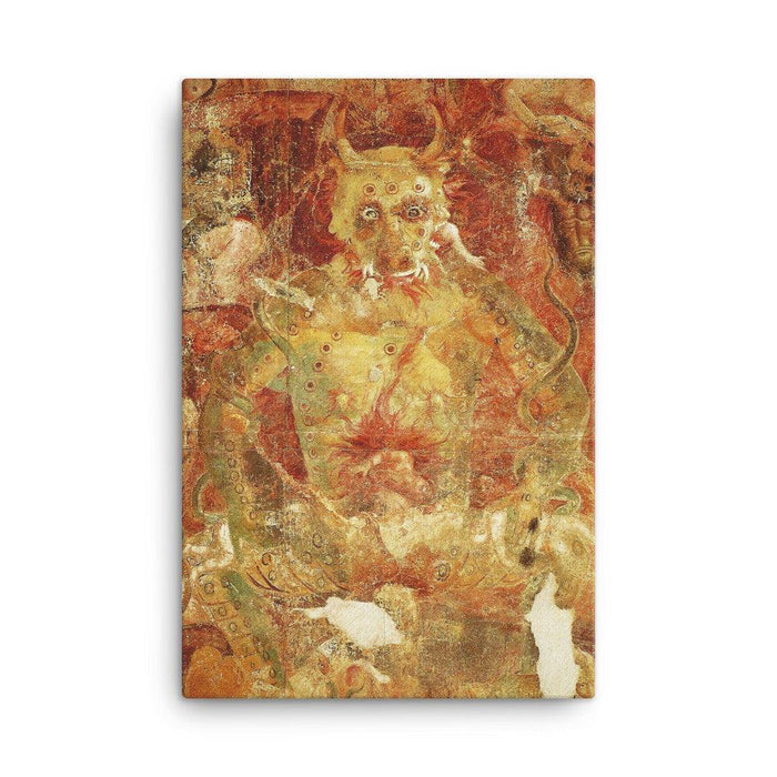 Devil Eating Souls Quality Canvas - The Luciferian Apotheca