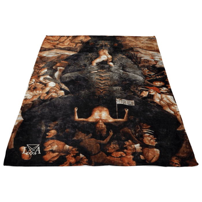 Devil in Hell Dante's Inferno Fleece Blanket - The Luciferian Apotheca