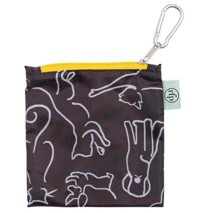 Dog And Cat blu Reusable Shopping Bag Reusable Shopping Bag - Rockflowerpaper