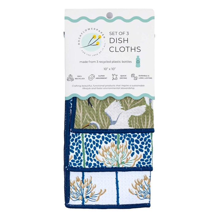 Egret & Reed Eco Dish Cloth (Set of 3) Dish Cloth - Rockflowerpaper