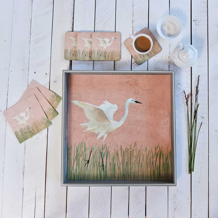 Egret 15 Inch Square Tray Tray - rockflowerpaper