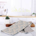 Elephants Tan Eco Kitchen Tea Towel Tea Towel - rockflowerpaper