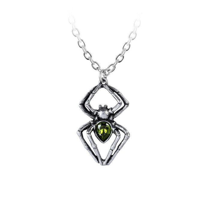 Emerald Spiderling Pendant (Alchemy Gothic) - The Luciferian Apotheca